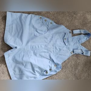 Light blue Overall shorts